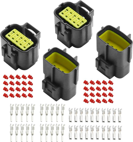 10 Pin Waterproof Electrical Connector Plug Kit