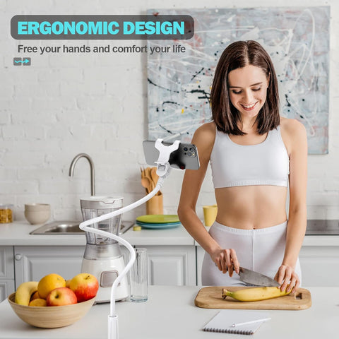 Gooseneck Flexible Phone Holder with 360 Adjustable Clamp