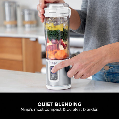 Blast Portable Blender 530ml – Rechargeable Cordless Mini Blender with Leakproof Lid, Sip Spout, Ice & Fruit Smoothies – White