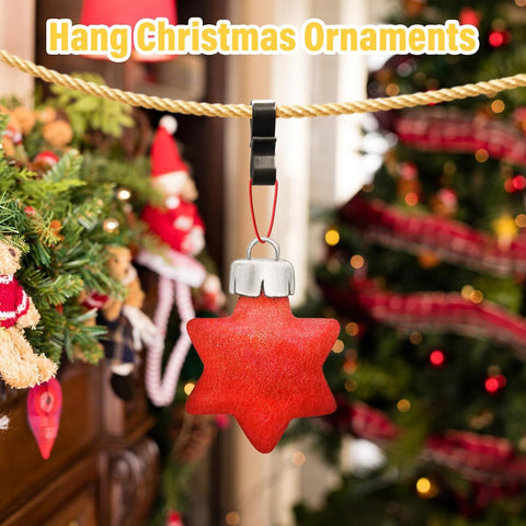 120 Pack Gutter Hooks for Outdoor Lights – Black Reusable Plastic S Clips for Christmas, Icicle & Fairy Lights – Make Your Home Shine Without the Decorating Hassle