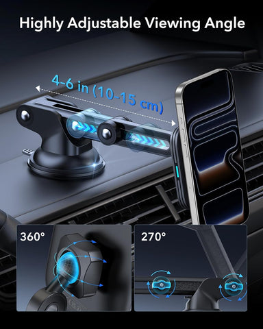 ESR 15W MagSafe Car Mount Charger for iPhone & Galaxy S25