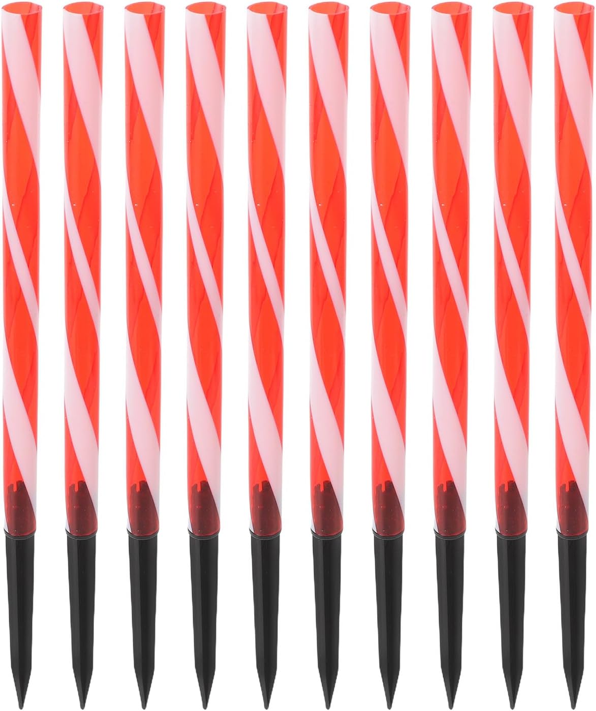 HANABASS 10 Sets Solar Light Ground Spike Replacement Stakes - Plastic Extension Poles for Outdoor Yard Pathway Lighting - Solar Lamp Repair Parts for Garden Parties