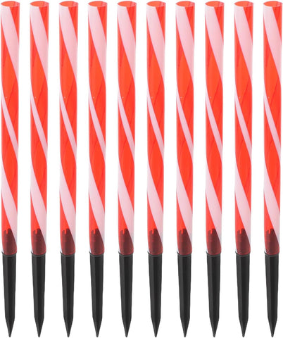 HANABASS 10 Sets Solar Light Ground Spike Replacement Stakes - Plastic Extension Poles for Outdoor Yard Pathway Lighting - Solar Lamp Repair Parts for Garden Parties
