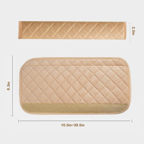 Extra Long Grey Seat Belt Cover 65cm - Super Soft Strap Cushion