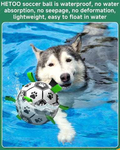 Hetoo Dog Toys Extra Large Football with Straps, Interactive Dog Toy