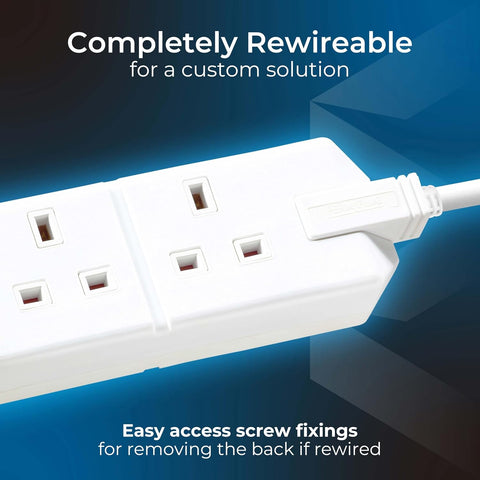 Two Socket Heavy Duty Extension Lead 4m Unswitched