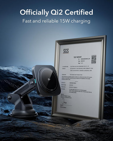 ESR Qi2 15W MagSafe Car Wireless Charger