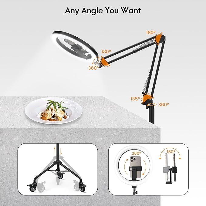 Buy LED Bluetooth Phone Mounted with Ring Light In UK - Shop Now!
