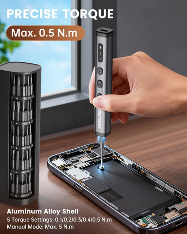 78-in-1 Precision Electric Screwdriver Set with LED Display & USB-C Charging – Cordless Mini Repair Tool Kit for Phone, Laptop, Camera, Drone & Watch Repair UK