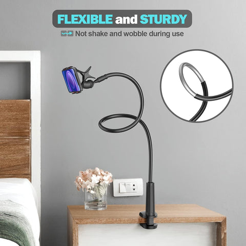Gooseneck Phone Holder for Bed