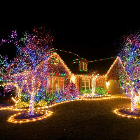 Solar Icicle Lights – 160 LED Warm White Outdoor Christmas Lights with 8 Lighting Effects, IP65 Waterproof Solar String Lights for House, Windows, Porches & Gardens - Let Your Christmas Display Glow Without the Tangle of Cables