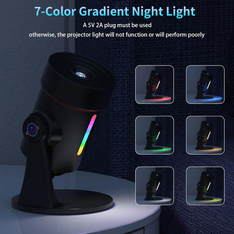 2026 Upgraded Galaxy Star Projector with 10 Film Discs, 360° Rotating Planetarium Night Light & Timer for Bedroom