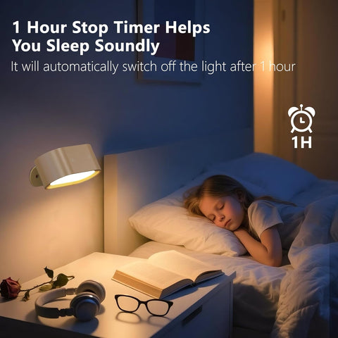 Wireless LED reading wall light

