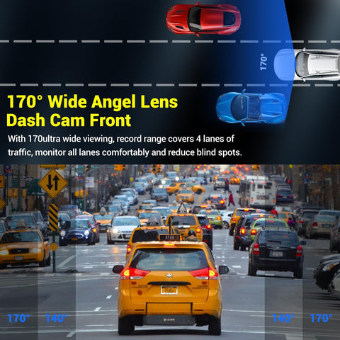 Dash Cam 1080P FHD Car Camera with 64GB Card & Night Vision