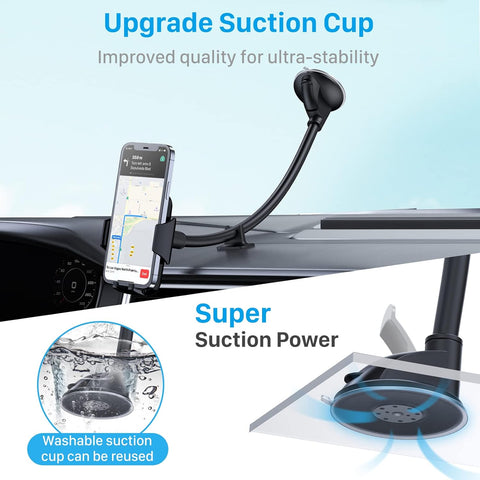 YOSH Windscreen Car Phone Holder with Strong Suction Cup