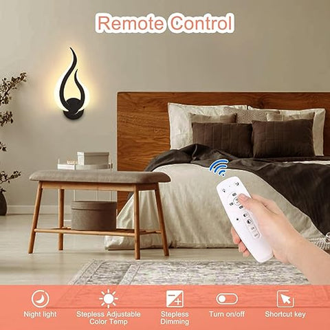 Smart LED Wall Light - App & Remote Control with Voice Control & Timer