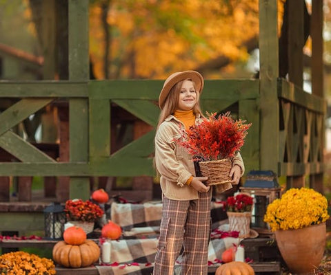 12 Bundles Artificial Fall Flowers No Fade Faux Autumn Plants,Fake Indoor Outdoor Greenery for Thanksgiving Christmas Wedding Party Home Garden Décor (Autumn)
