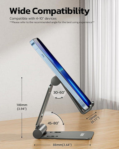 Nulaxy Adjustable Aluminum Phone Stand for Desk