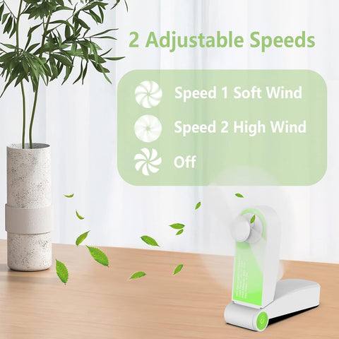Mini Handheld Fan Foldable USB Rechargeable 2 Speed