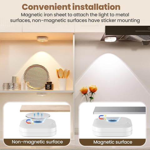 USB rechargeable puck lights with motion sensor UK



