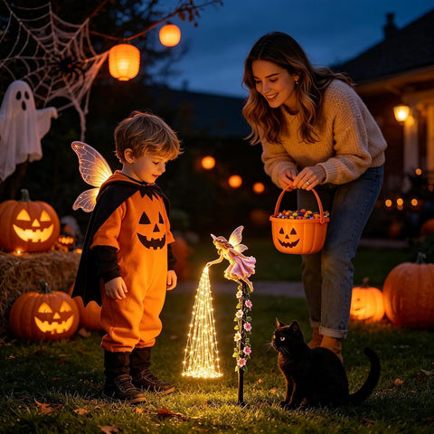 Solar Garden Lights - Waterproof LED Fairy Sprinkling Outdoor Decor, Solar