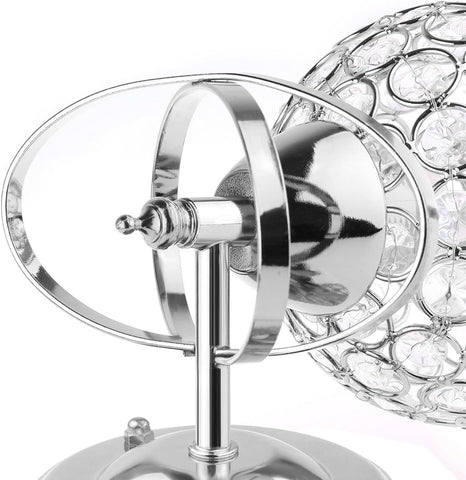 Modern Crystal Pendant Wall Lamp with Pull Switch 2 Pack