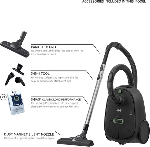 AEG CLEAN 6000 ECO Bagged Cylinder Vacuum Cleaner