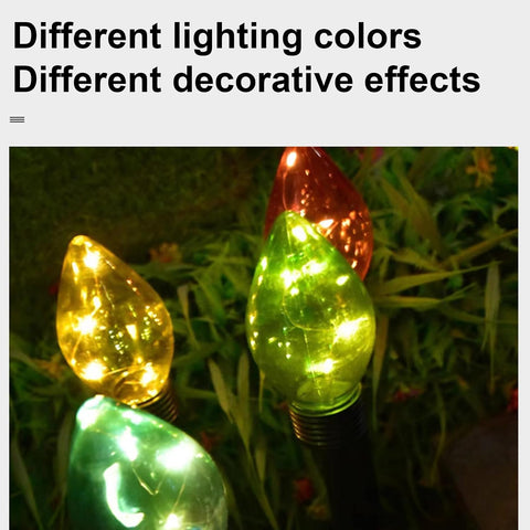 Solar Christmas Decorations Waterproof 8-Mode Ambient Lighting