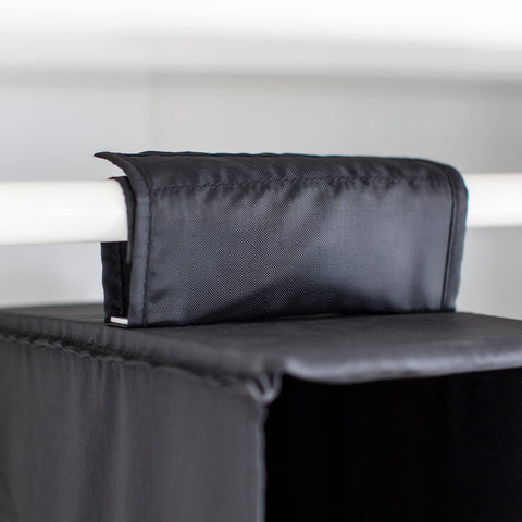 YINGGG 6-Shelf Hanging Wardrobe Organiser, Grey Non-Woven Fabric Storage Rack with 2 Wide Hook-and-Loop Straps for Sweaters, Shoes, Towels and Accessories