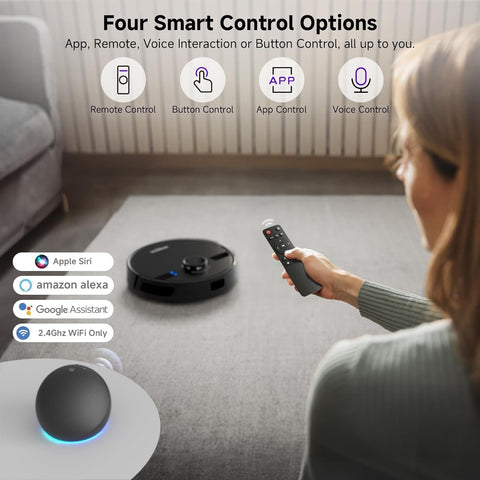 MS1MAX Robot Vacuum with Mop 5000Pa Suction