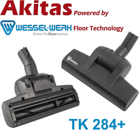 Akitas C10T Turbo Pet Hair Vacuum Cleaner 850W Bagless Cylinder with German Wessel Werk Spinning Brush – Cat & Dog Hair Remover