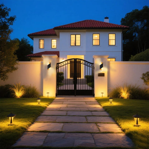 Spiral LED Wall Light 10W Up Down IP65 Black