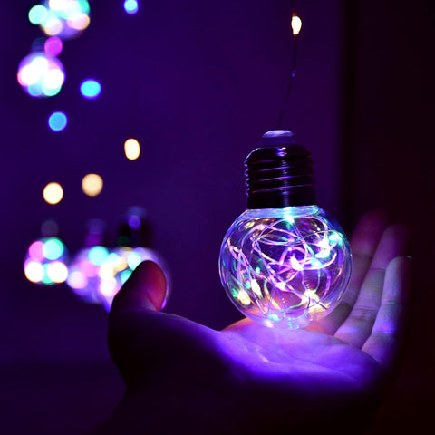 Wishing Ball Curtain Lights 200 LED Multicolor Fairy Globe Lights with Remote