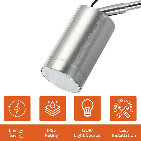 UKEW GU10 Spike Lamp IP65 Waterproof Garden Spotlight Path Tree Light