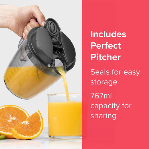800W Centrifugal Juicer – 8 Piece Set with 1.5L Pulp Basin & 800ml Pitcher – 2 Speeds, 3" Wide Chute, No-Drip Spout, Dishwasher Safe