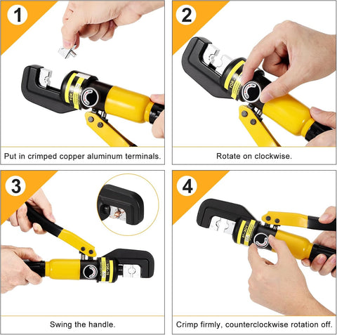 10 Ton Hydraulic Crimping Tool 4–70mm²