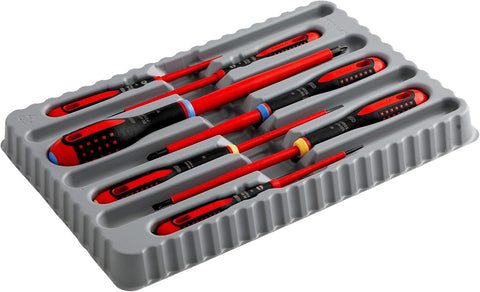 BAHCO BE-9888S ERGO VDE INSULATED SCREWDRIVER SET 7 PIECE ELECTRICAL TOOL KIT MULTI COLOUR