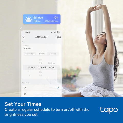 Tapo Smart Bulb, Smart WiFi LED Light, E27, 9W, Works with Amazon Alexa(Echo and Echo Dot), Google Home, Dimmable Soft Warm White, No Hub Required L510E [Energy Class F] (Pack of 2)