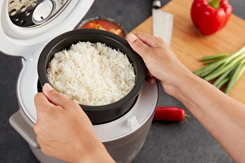 Yum Asia Tsuki Mini Rice Cooker – Pebble Grey – 0.45L Shinsei Ceramic Bowl