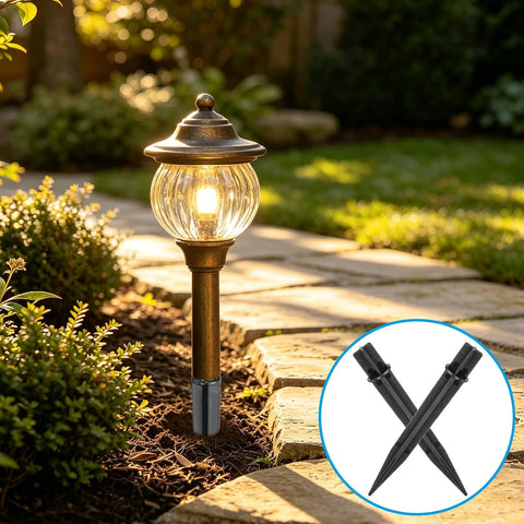 Reinforced Light Stakes Replacement 5.2" Cross-shaped 10 Pcs
