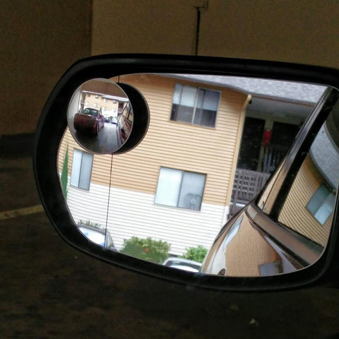 Fan Shaped Frameless Blind Spot Mirrors for Cars (2 Pack)