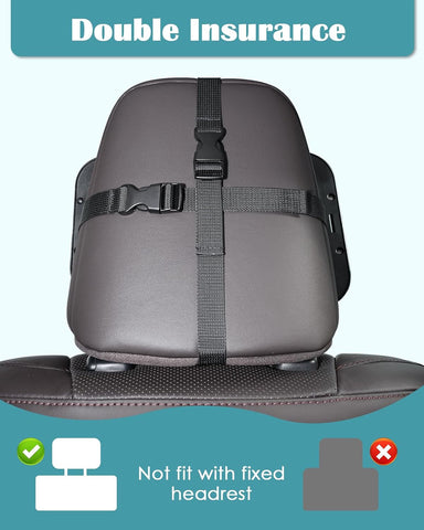 Zacro Baby Car Mirror - 360° Adjustable Black Rear View for Safety