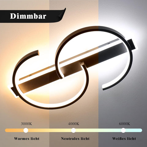 Modern wall light fixture with color temperature options on a gradient background