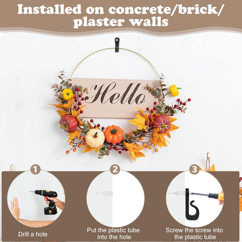 50 Pack Q-Hanger Screw-in Hooks with Safety Buckle – Heavy-Duty Outdoor Hooks for String Lights, Fairy Lights, Plants & Decorations – Hang Your Lights with Confidence, Whatever the Weather
