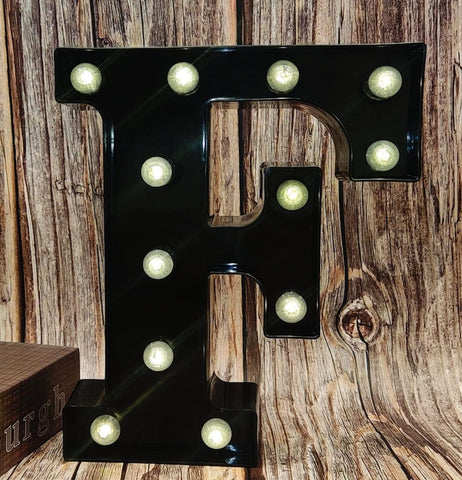 LED  Letter F Battery Powered Light