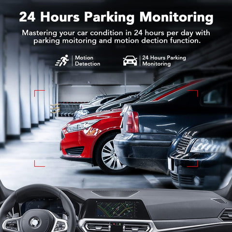 1080P Full HD Dual Dash Cam Front & Rear with Night Vision