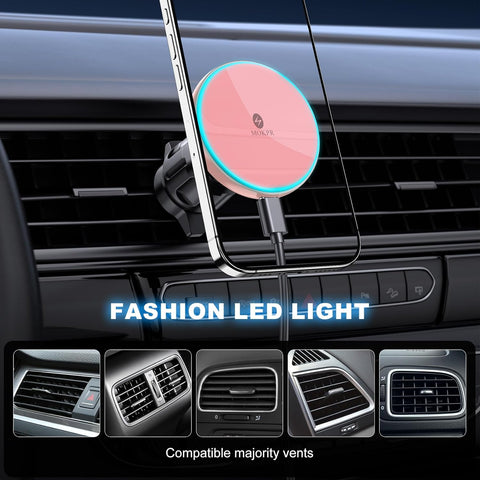 15W Magnetic Car Wireless Charger with MagSafe Mount