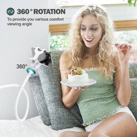 Gooseneck Flexible Phone Holder with 360 Adjustable Clamp