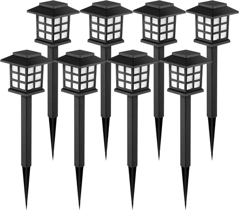 MVBT 24" Solar Pathway Lights Outdoor IP65 Waterproof Landscape Path Lights