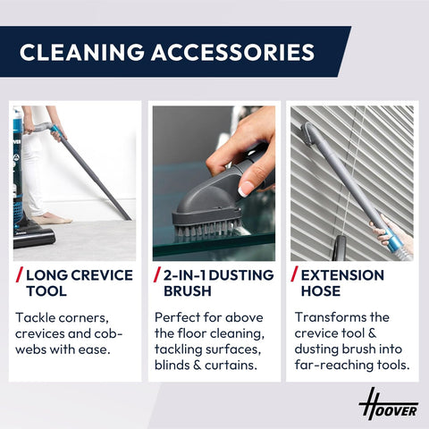 Hoover Breeze EVO Bagless Upright Vacuum Cleaner – Black & Turquoise